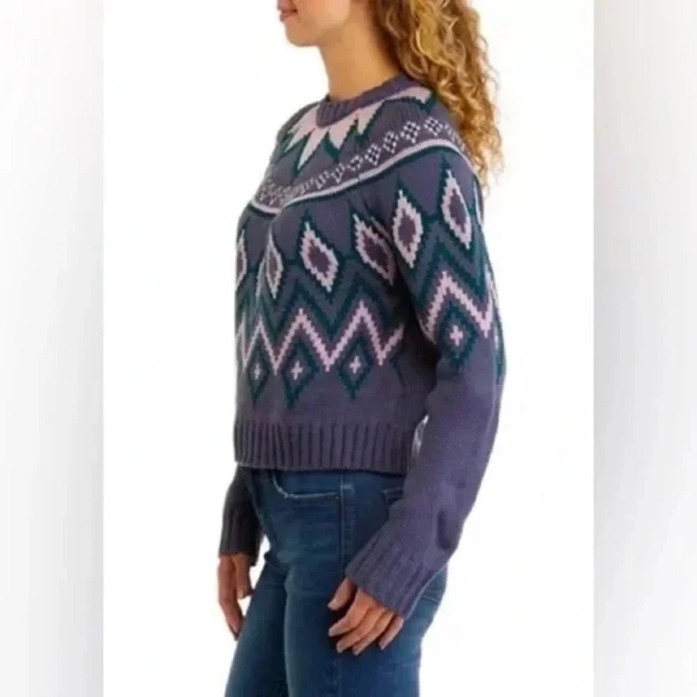 ❄️ TRUE CRAFT | Crew Neck Intarsia Sweater Various Sizes Available - Picture 2 of 4